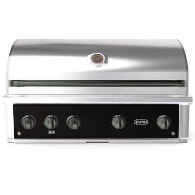 Wildfire Ranch Pro 42 Inch Black 304 Stainless Steel Built In Gas Grill - Chrome Black Accents