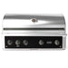 Wildfire Ranch Pro 42 Inch Black 304 Stainless Steel Built In Gas Grill - Chrome Black Accents