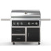 Wildfire Ranch Pro 42 Inch Black 304 Stainless Steel Freestanding Gas Grill - Chrome Black Accents