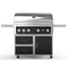 Wildfire Ranch Pro 42 Inch Black 304 Stainless Steel Freestanding Gas Grill - Brushed Stainless Steel Accents