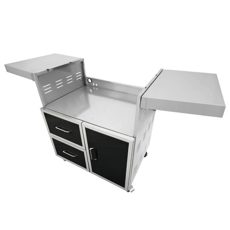 Wildfire Black Stainless Steel Grill Cart