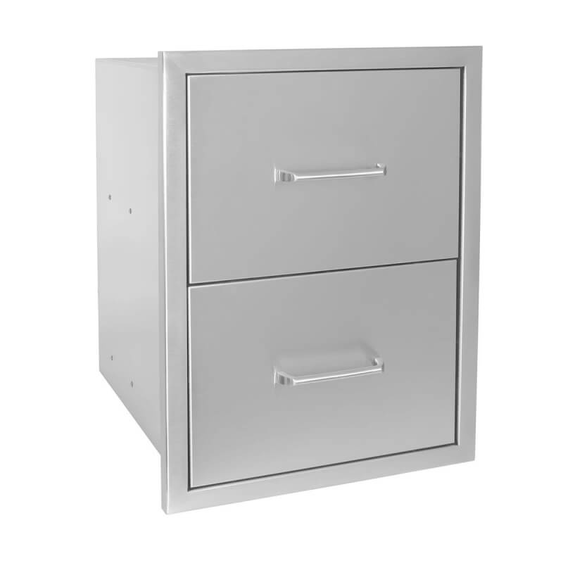 Wildfire 16 X 22 304 SS Double Drawer | 304 Stainless Steel