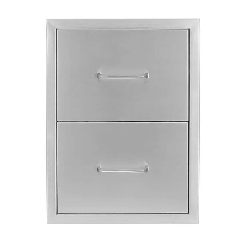 Wildfire 16 X 22 304 SS Double Drawer - WFDDW1622-SS