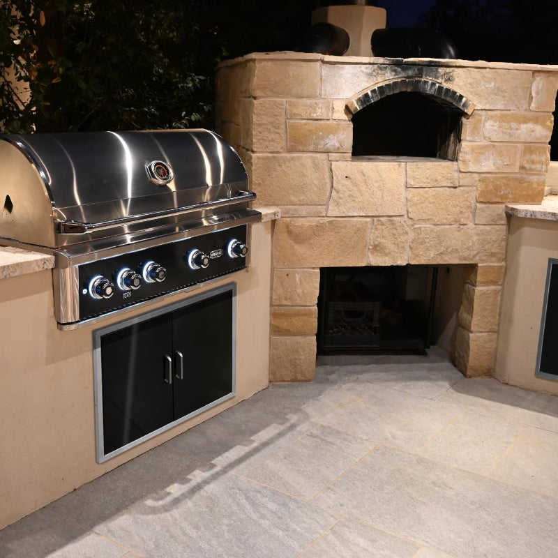 Wildfire Ranch Pro 42in Black 304 Stainless Steel Built In Gas Grill in RTF Kitchen