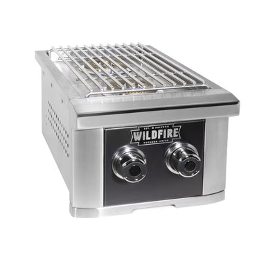 Wildfire Ranch Pro Black Double Burner | Stainless Cooking Grates