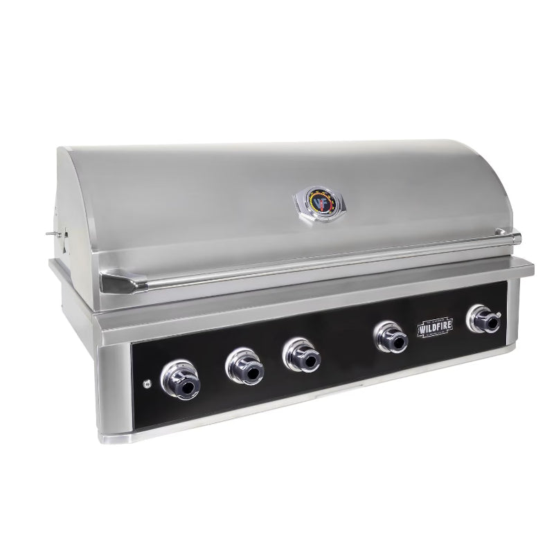 Wildfire Ranch Pro 42 Inch Black Gas Grill | 304 Black Stainless Steel