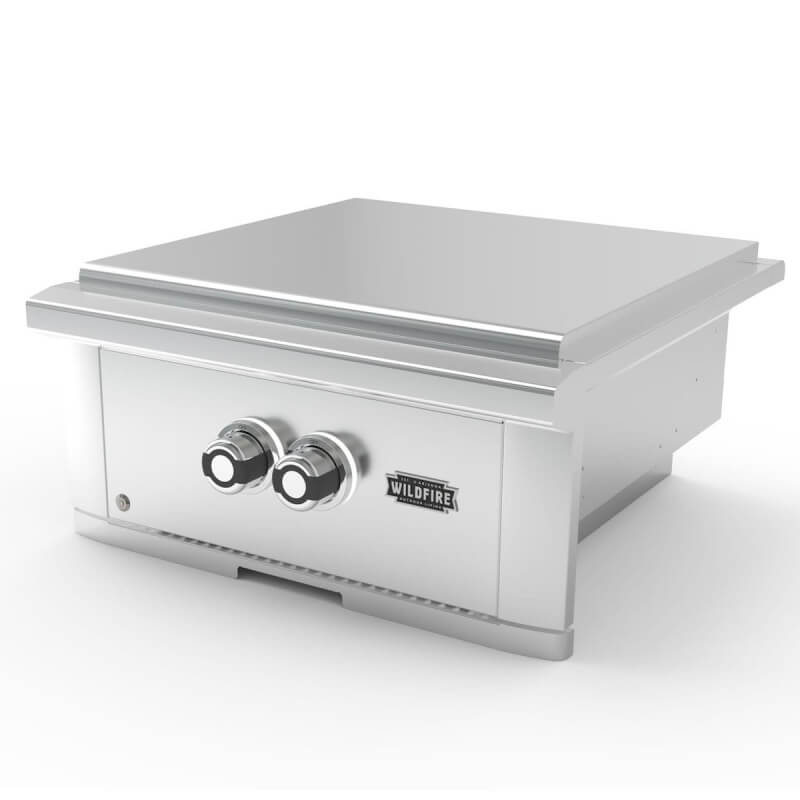 Wildfire Ranch Pro Stainless Steel Built-In Power Burner | Stainless Steel Lid