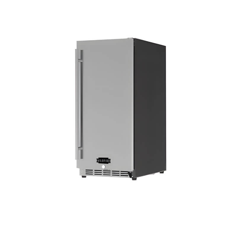 Wildfire 15 Inch 3.2 Cu. Ft. Stainless Steel Outdoor Refrigerator with Front Ventilation 