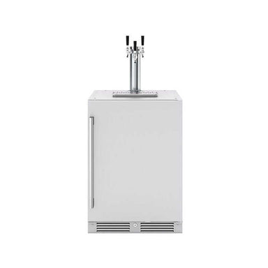 Zephyr Presrv 24-Inch 6 Cu. Ft. Reversible-Hinged Outdoor Rated Triple Tap Kegerator with Locking Door