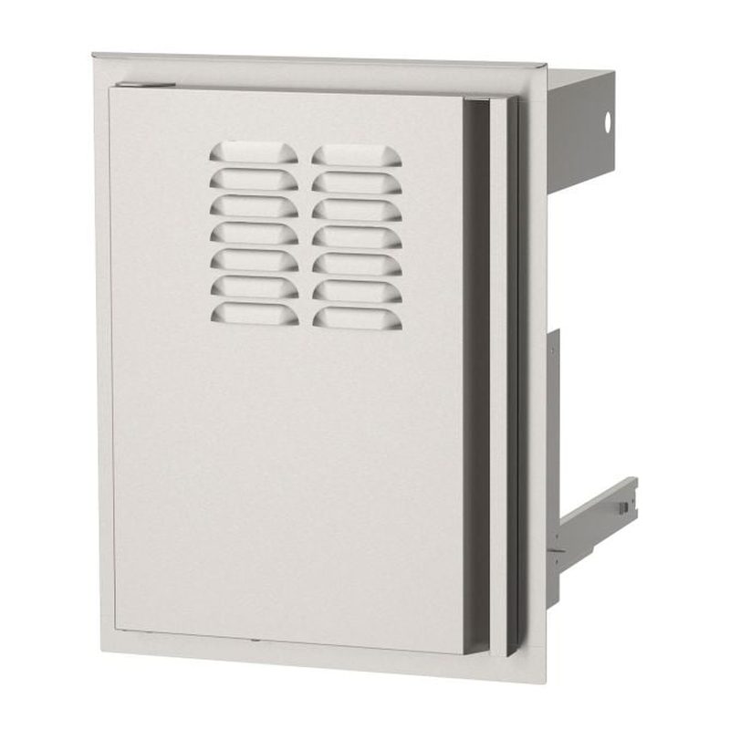AOG 14x20 Inch Access Door with Louvers and Tank Tray Left Hinge Stainless 2026
