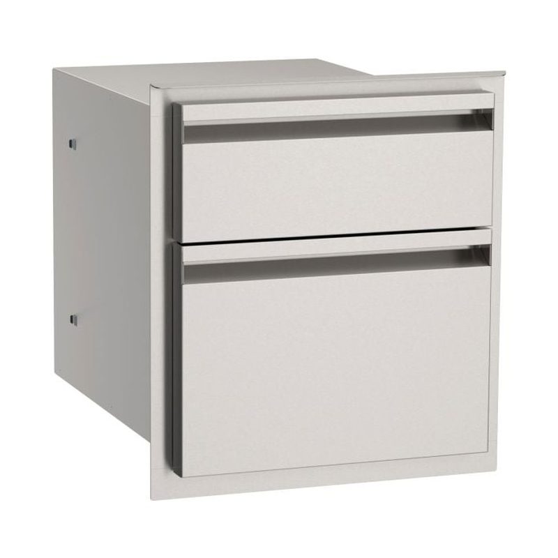 AOG 15-Inch Double Drawer Stainless Steel Outdoor Kitchen Island Storage 2026