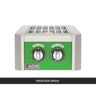 AOG T-Series Built-In Double Side Burner Frontier Green Panel