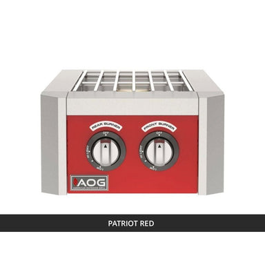 AOG T-Series Built-In Double Side Burner Patriot Red Panel