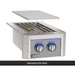 AOG Double Side Burner Smokehouse Gray Panel with Removable Stainless Steel Cover