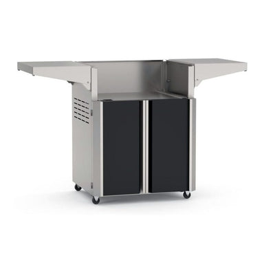 AOG L-Series 24-Inch Portable Cart Base Accent Black Panel No Grill Storage View