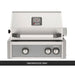 AOG L-Series 24-Inch Built-In Gas Grill Smokehouse Gray Panel Hood Closed 2026