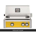 AOG L-Series 24-Inch Built-In Gas Grill Torchlight Yellow Panel Hood Closed 2026