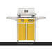 AOG L-Series 24-Inch Freestanding Gas Grill on Cart Torchlight Yellow Panel Hood Closed 2026