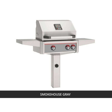 AOG L-Series 24-Inch Gas Grill on In-Ground Post Smokehouse Gray Panel 2026