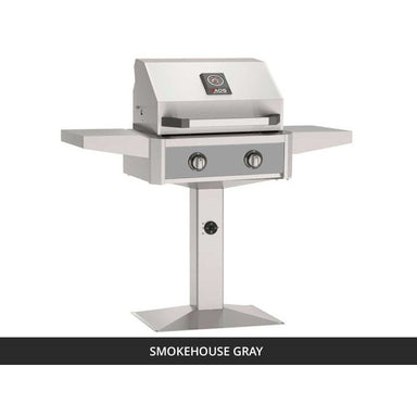 AOG T-Series 24-Inch Gas Grill on Patio Post Smokehouse Gray Panel 2026