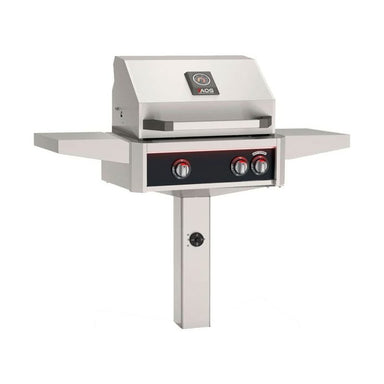 AOG L-Series 24-Inch Gas Grill on In-Ground Post Accent Black Panel 2026