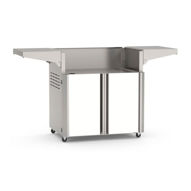 AOG L-Series 30-Inch Portable Cart Base Accent White Panel Doors Closed