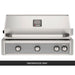 AOG L-Series 30-Inch Built-In Gas Grill Smokehouse Gray Panel Hood Closed 2026