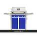 AOG L-Series 30-Inch Freestanding Gas Grill on Cart Founders Blue Panel Hood Closed 2026