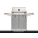 AOG L-Series 30-Inch Freestanding Gas Grill on Cart Smokehouse Gray Panel Hood Closed 2026