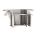 AOG L-Series Portable Cart Base Interior Storage Doors Open Fold-Down Side Shelves