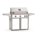 AOG L-Series 36-Inch Freestanding Gas Grill on Cart Accent White Panel Hood Closed 2026