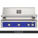 AOG L-Series 36-Inch Built-In Gas Grill Founders Blue Panel Hood Closed 2026