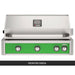 AOG L-Series 36-Inch Built-In Gas Grill Frontier Green Panel Hood Closed 2026