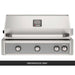 AOG L-Series 36-Inch Built-In Gas Grill Smokehouse Gray Panel Hood Closed 2026