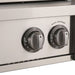 AOG L-Series 36-Inch Stainless Panel Gunmetal Knob Bezels with Infrared Backburner
