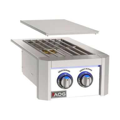 AOG L-Series Built-In Double Side Burner Accent White Panel 2026
