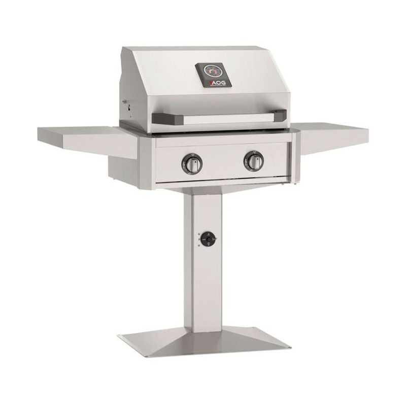 AOG T-Series 24-Inch Patio Post Gas Grill Stainless Reference View