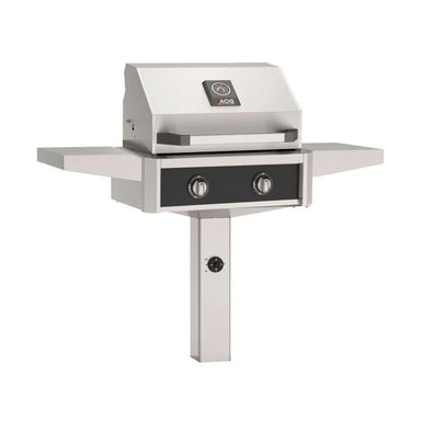 AOG T-Series 24-Inch Gas Grill on In-Ground Post Accent Black Panel 2026