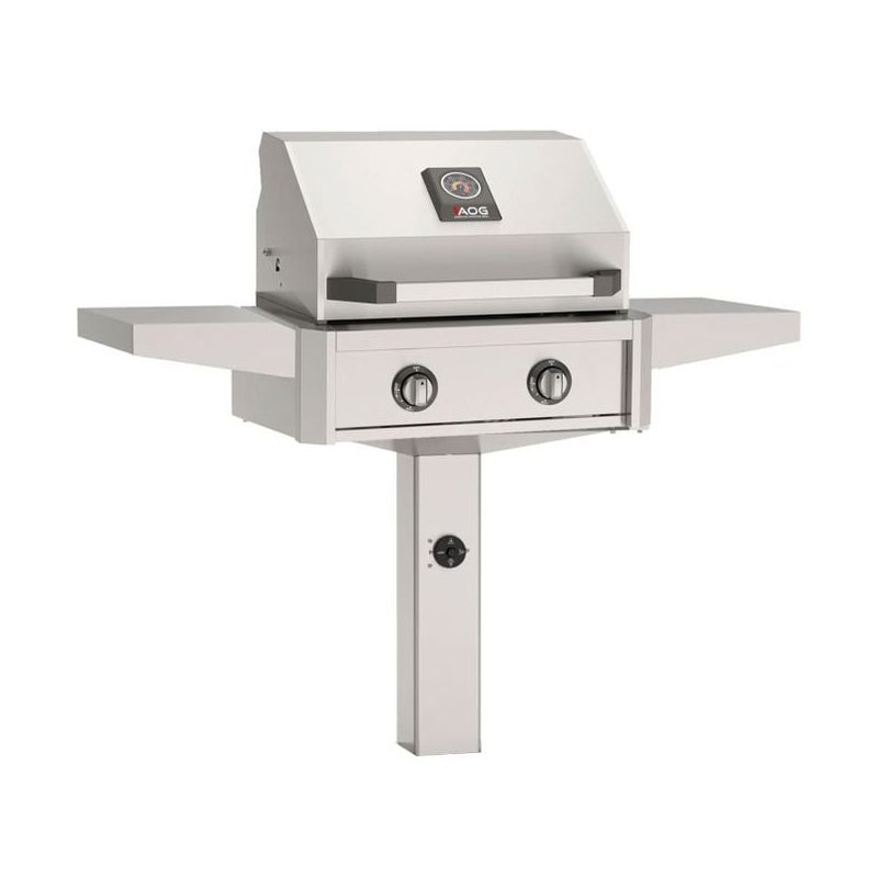AOG T-Series 24-Inch In-Ground Post Gas Grill Stainless Reference View