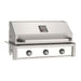 AOG T-Series 36-Inch Built-In Gas Grill Stainless Panel Hood Closed
