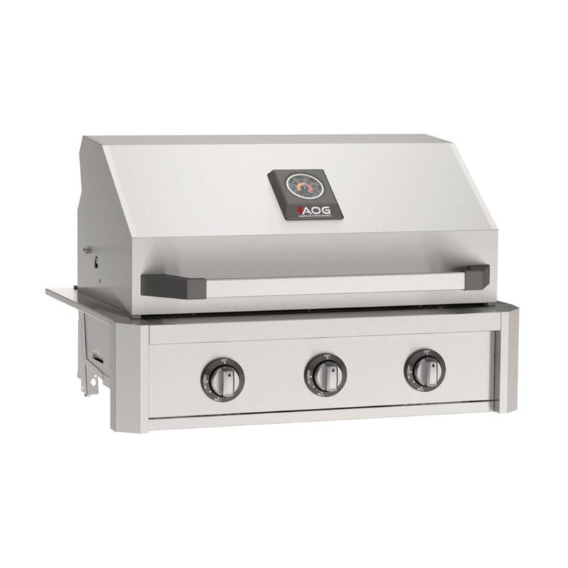 AOG T-Series 30-Inch Freestanding Gas Grill on Cart Alternate Front View