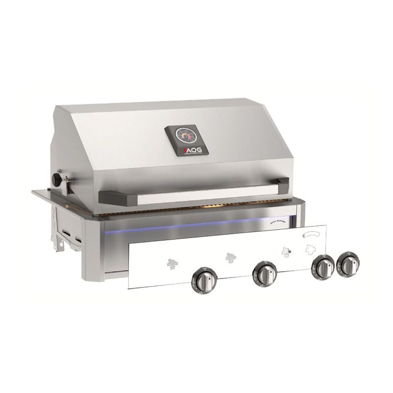 AOG T-Series Freestanding Gas Grill on Cart Accent White Panel Alternate View
