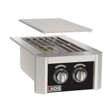 AOG T-Series Built-In Double Side Burner Accent Black Panel 2026