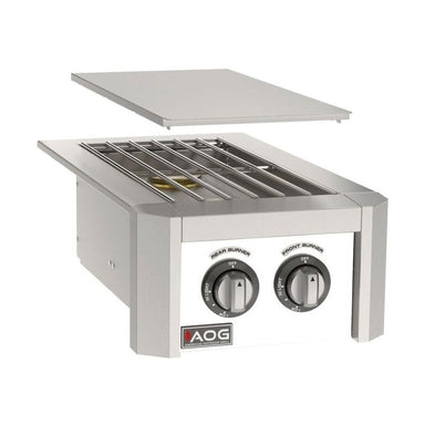 AOG T-Series Built-In Double Side Burner Accent White Panel 2026
