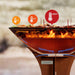 Arteflame Classic 40" Grill - High Round Base - Corten Steel - Image 13