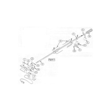 Arteflame Extra Rotisserie Motor, Spit, Forks & Bracket Kit - Image 2