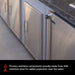 Blaze Marine Grade Single Access Door Installed In Outdoor Kitchen Island