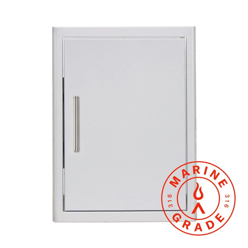 Blaze Marine Grade 21 Inch Vertical Single Access Door | 316L Stainless Steel