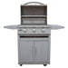 Blaze BCM 25-Inch 3-Burner Freestanding Gas Grill on Cart BLZ-3BCM Lid Open Showing Cooking Surface