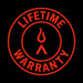 Blaze 26-Inch Gas Outdoor Pizza Oven Lifetime Warranty Badge